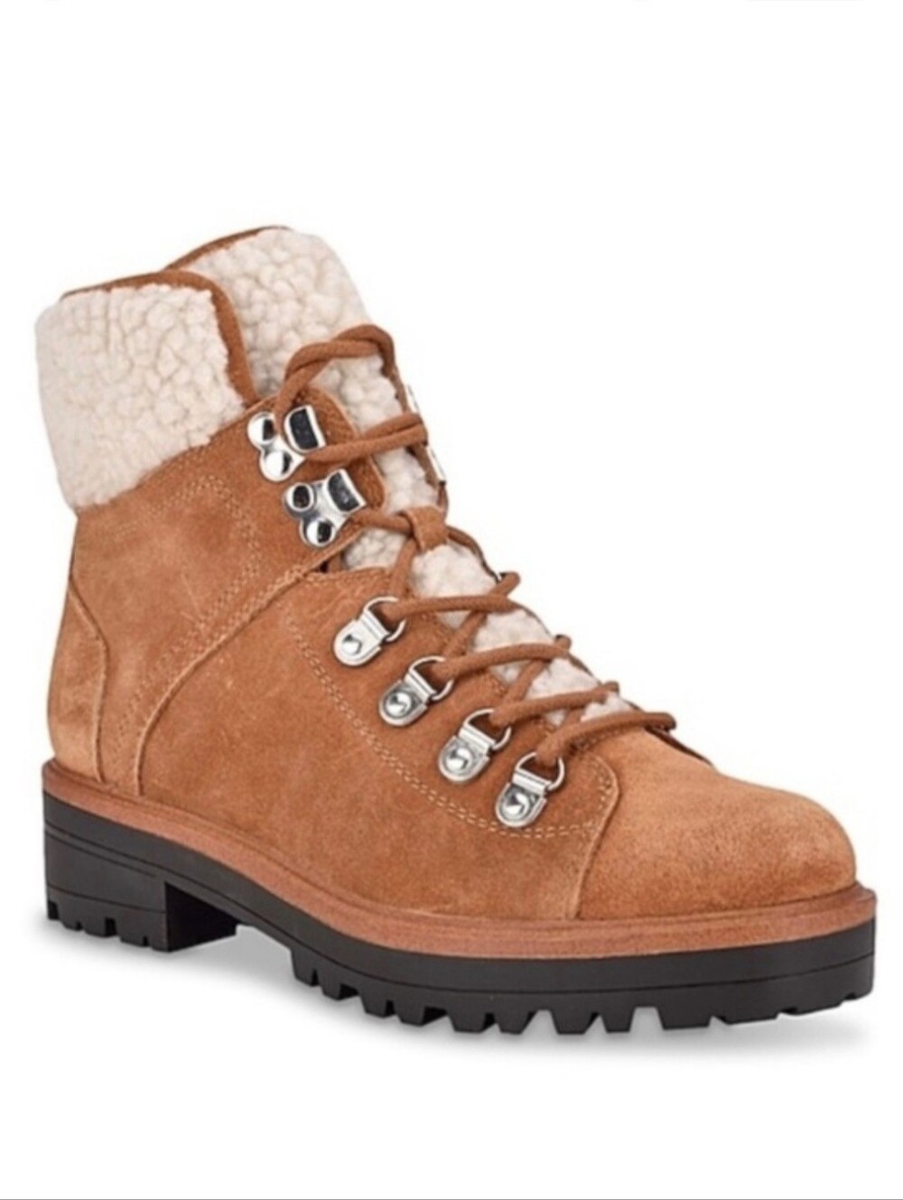 Marc Fisher Women's Tan Suede Hiking Boots